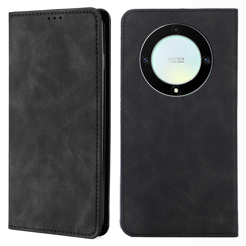 For Honor X40 5G X9a 5G Magic5 Lite 5G Skin-touch Phone Case Card Holder Leather Stand Anti-drop Cover For Honor X40 5G X9a 5G Magic5 Lite 5G Skin-touch Phone Case Card Holder Leather Stand Anti-drop Cover